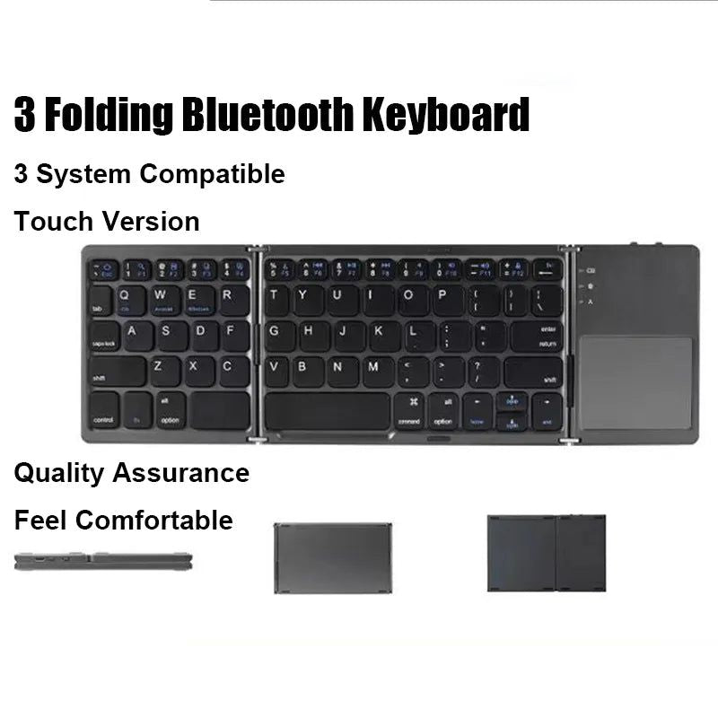 Folding Wireless Bluetooth Keyboard - Luceroclub.com