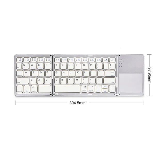Folding Wireless Bluetooth Keyboard - Luceroclub.com