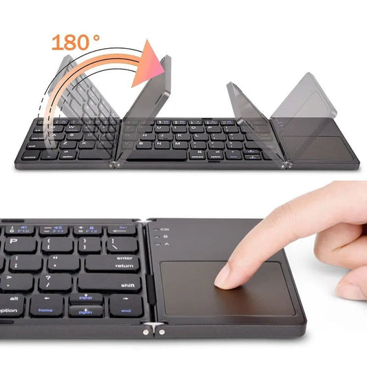 Folding Wireless Bluetooth Keyboard - Luceroclub.com