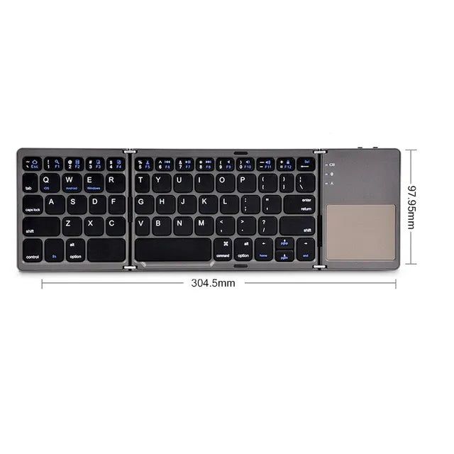 Folding Wireless Bluetooth Keyboard - Luceroclub.com