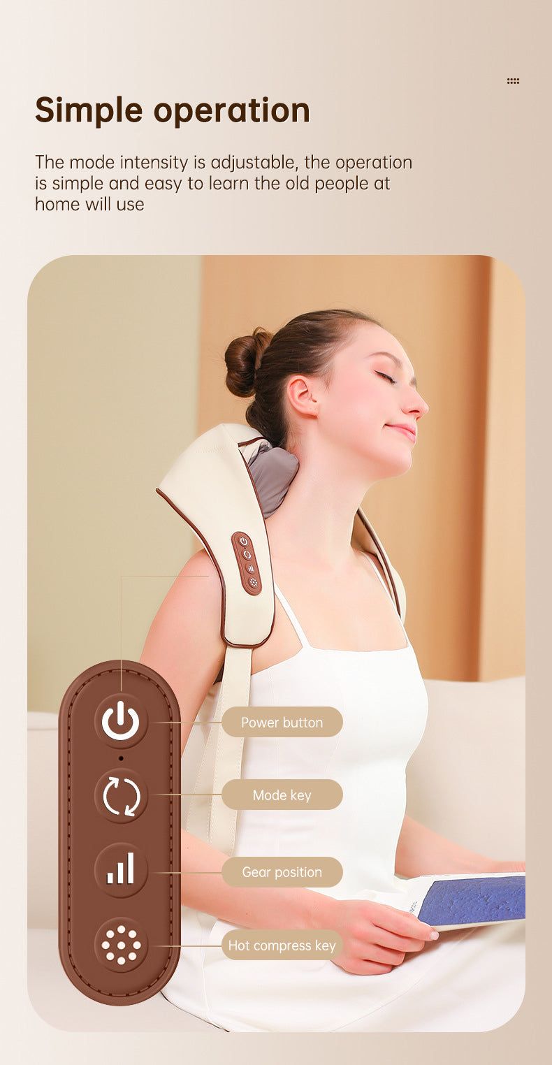 Heating Vibration Neck Massager - Luceroclub.com
