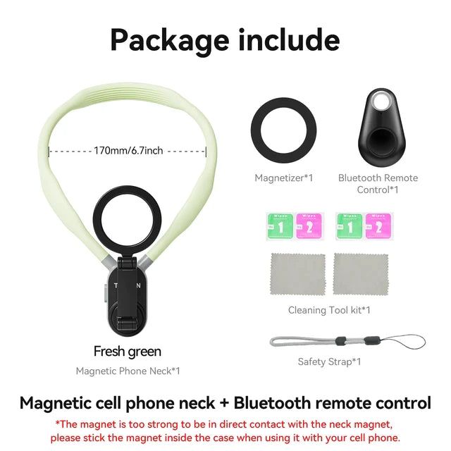 MagSnap - Magnetic Neck Hold Mount Selfie Stick Tripod - Luceroclub.com