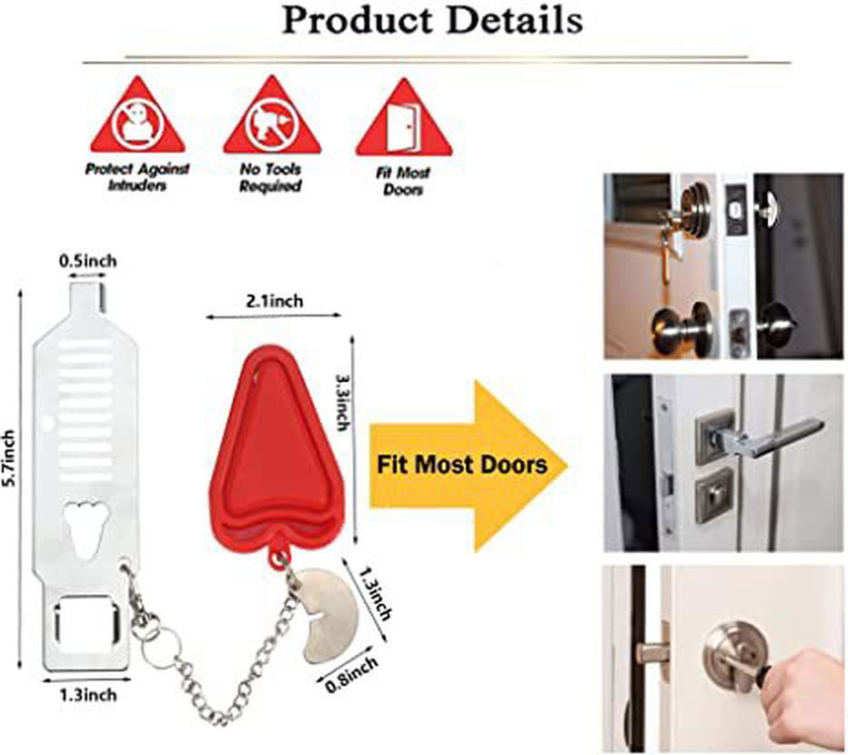 PORTABLE DOOR LOCK - ADDS AN EXTRA LAYER OF PROTECTION! - Luceroclub.com