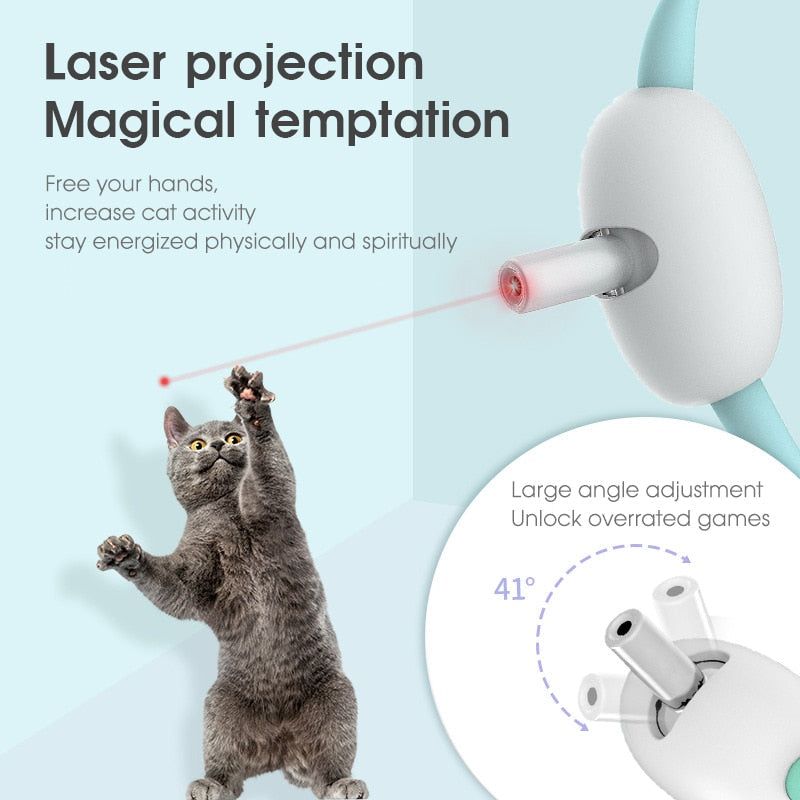 PurrPlay™ Smart Laser Cat Collar - Luceroclub.com
