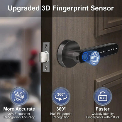 SecureTouch™ Smart Fingerprint Door Lock - Luceroclub.com